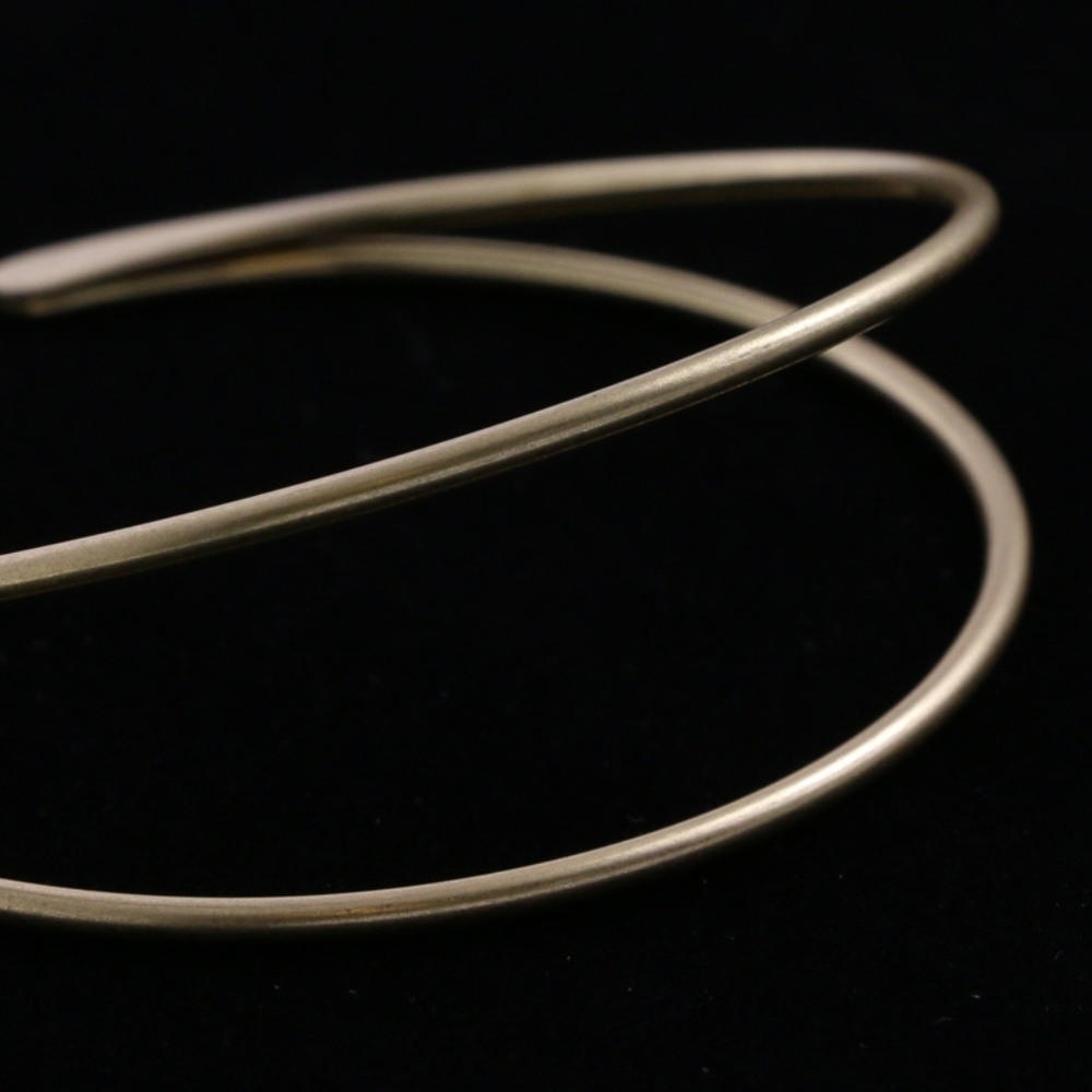 Lydell gold double slim classy bangle bracelet - Picture 4 of 4